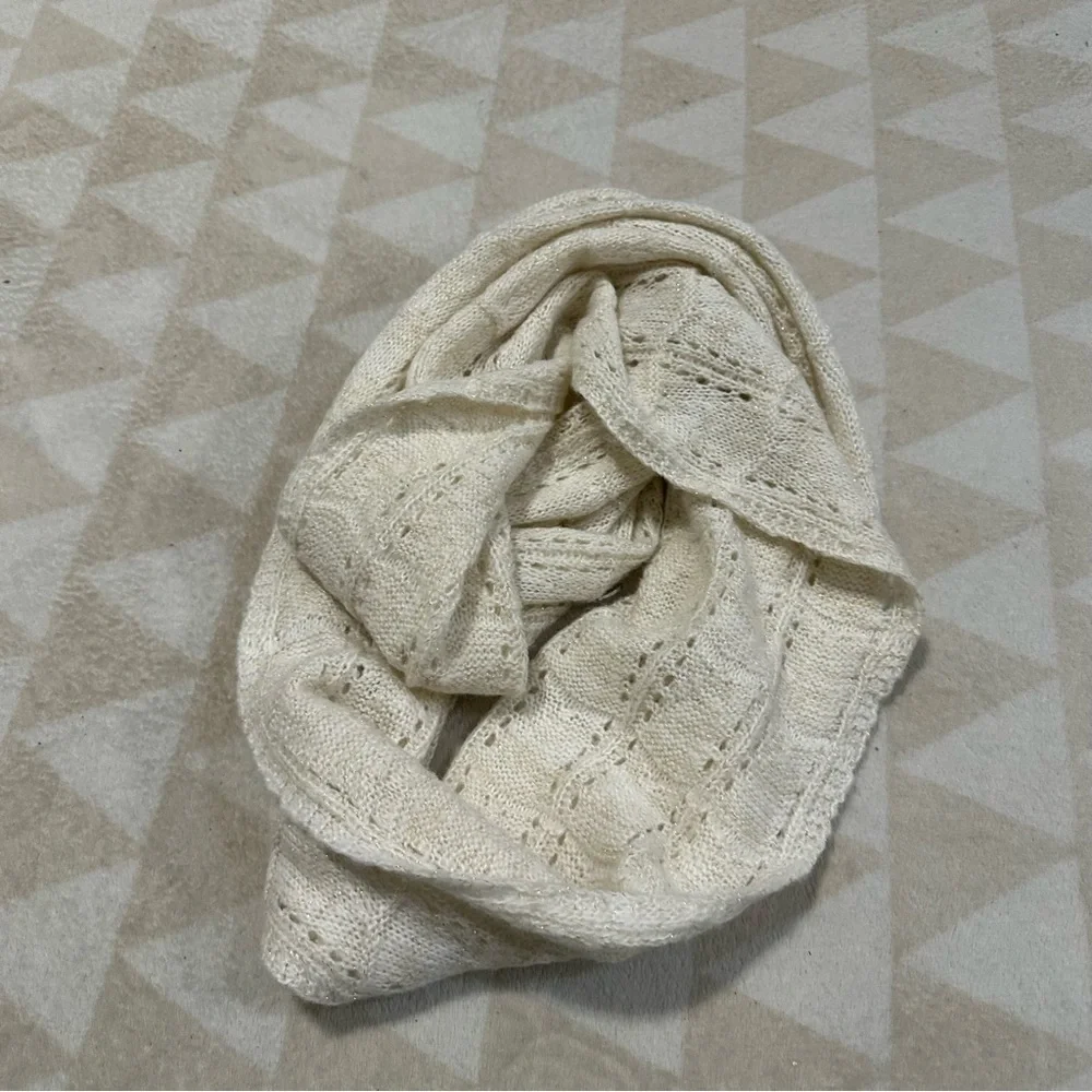 Ivory cream scarf infinity